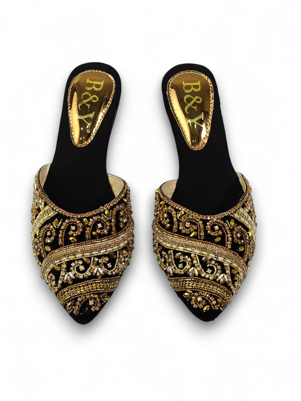 Hum Black Mid Heel Mule - Bilwani & Yakoob