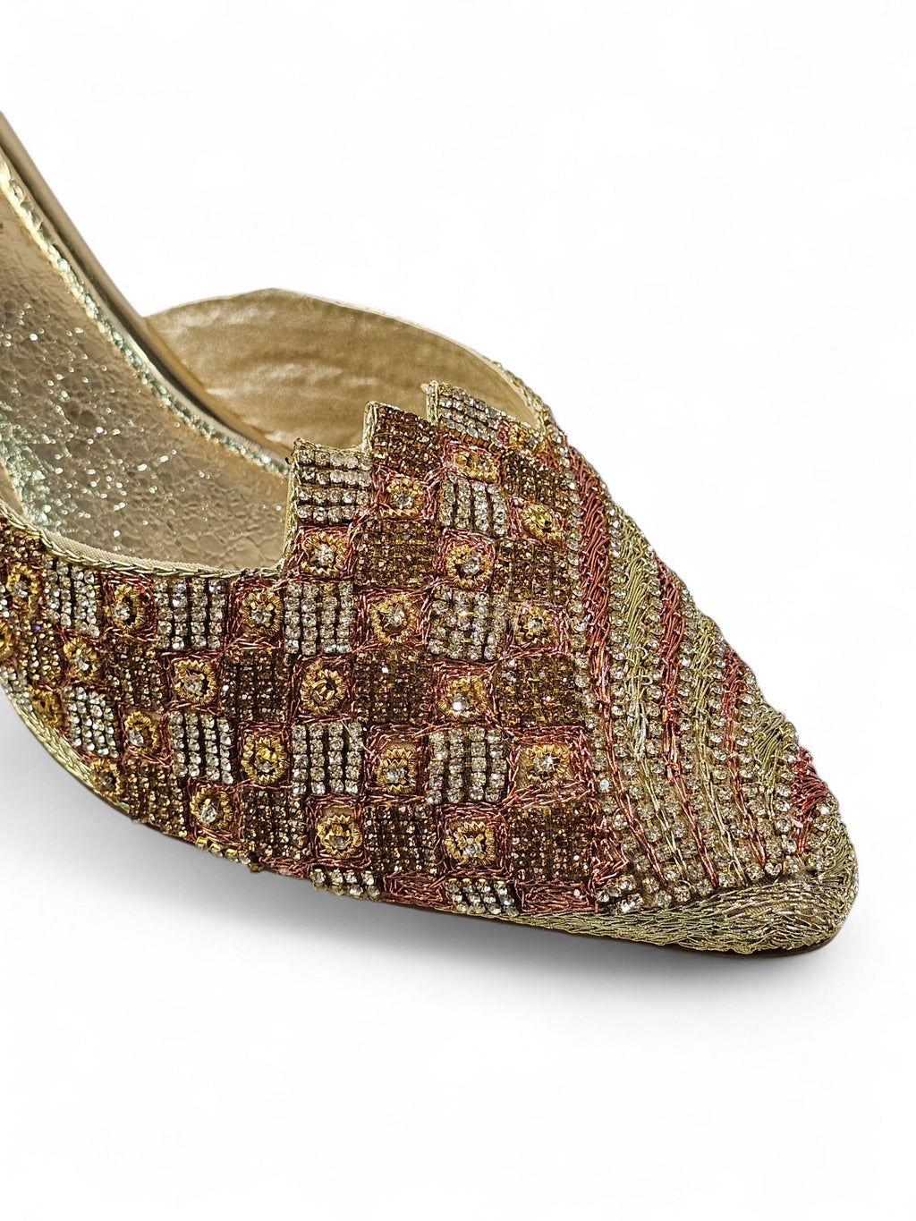 Swing Golden Mid Heel Mule