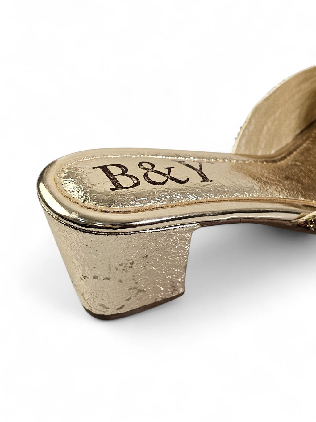 Swing Golden Mid Heel Mule