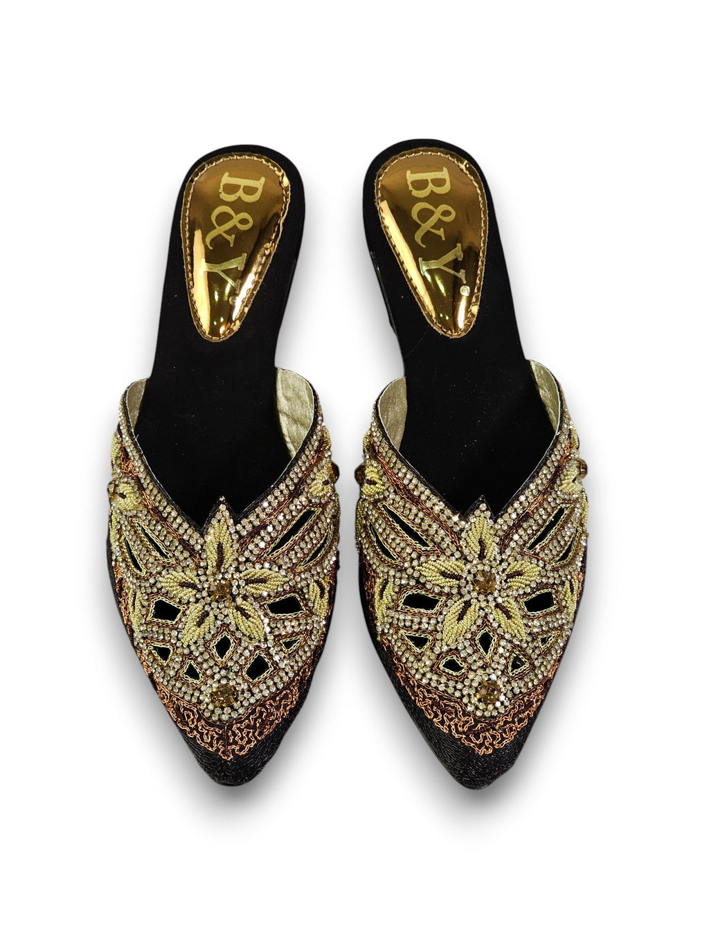 Delisse Toque De Ouro Mid Heel Mule