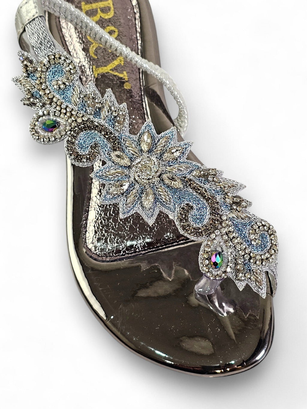 Lift Silver Flat Sandal - Bilwani & Yakoob