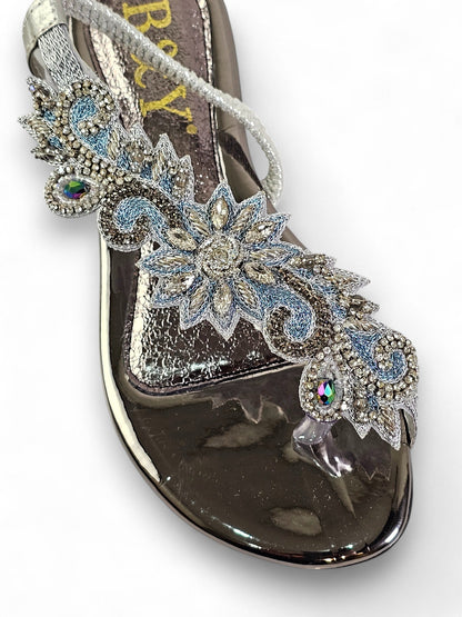 Lift Silver Flat Sandal