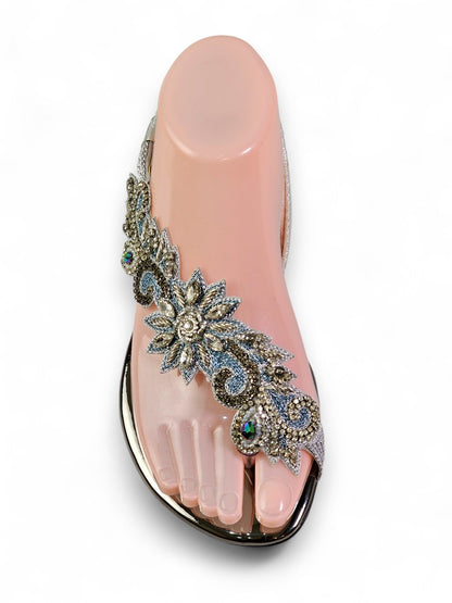 Lift Silver Flat Sandal