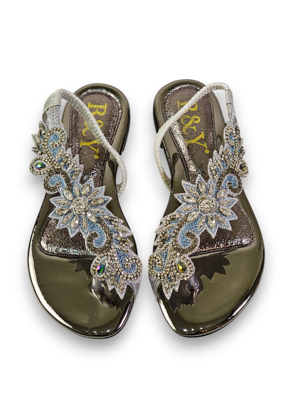 Lift Silver Flat Sandal - Bilwani & Yakoob