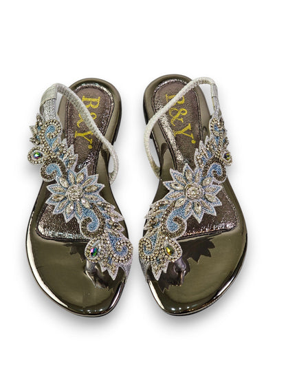 Lift Silver Flat Sandal