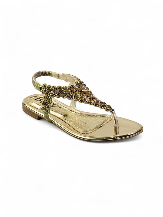 Ease Golden Flat Sandal