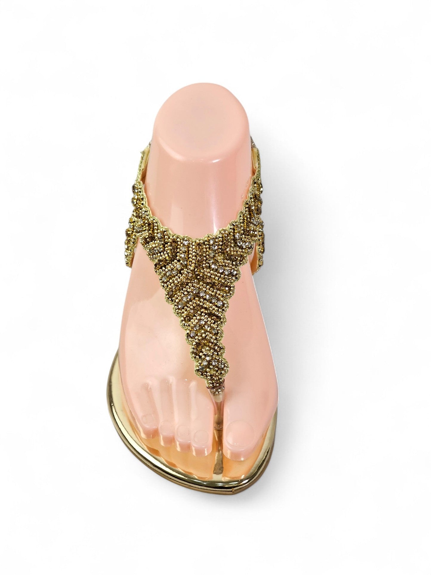 Ease Golden Flat Sandal