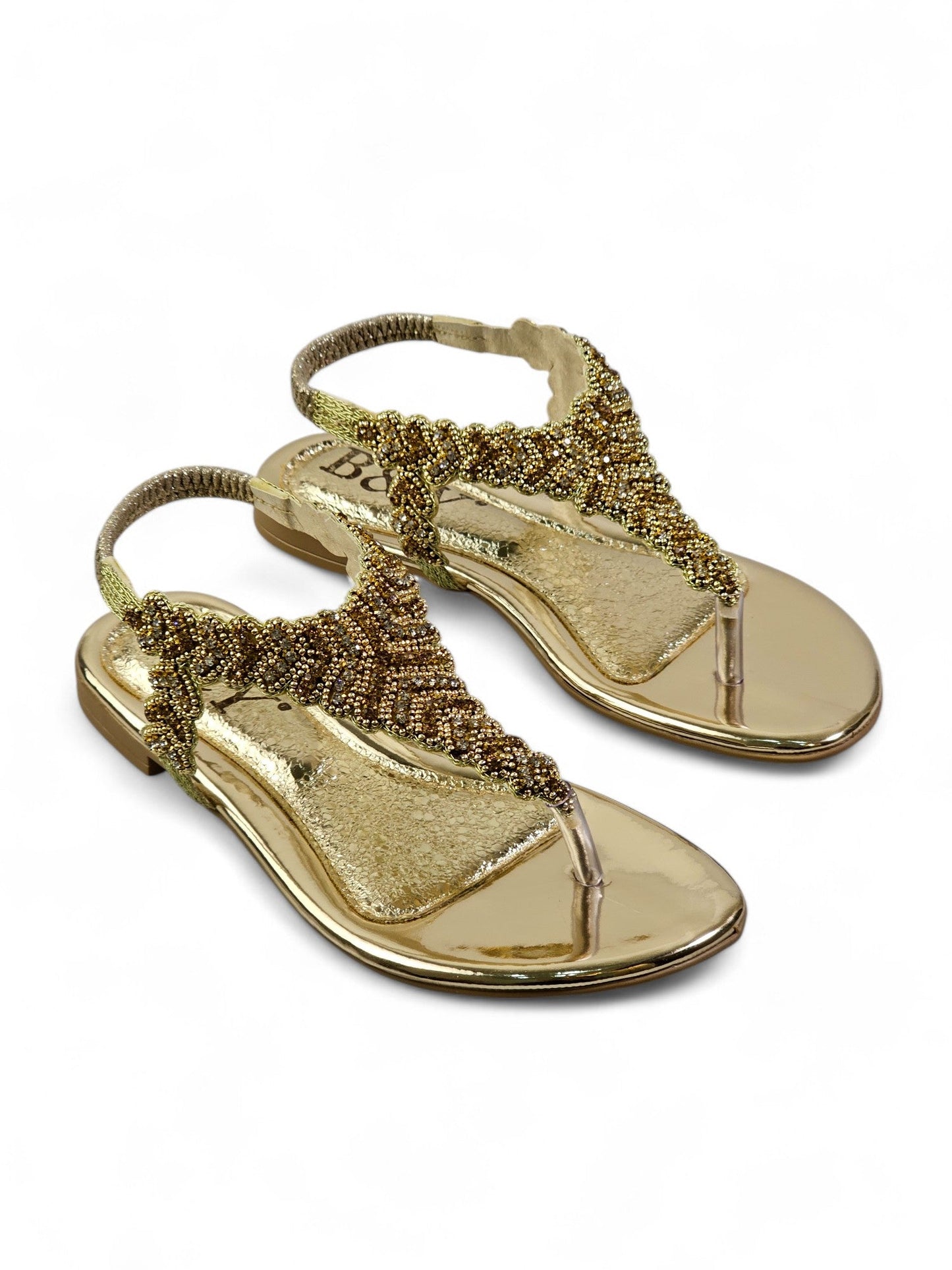 Ease Golden Flat Sandal
