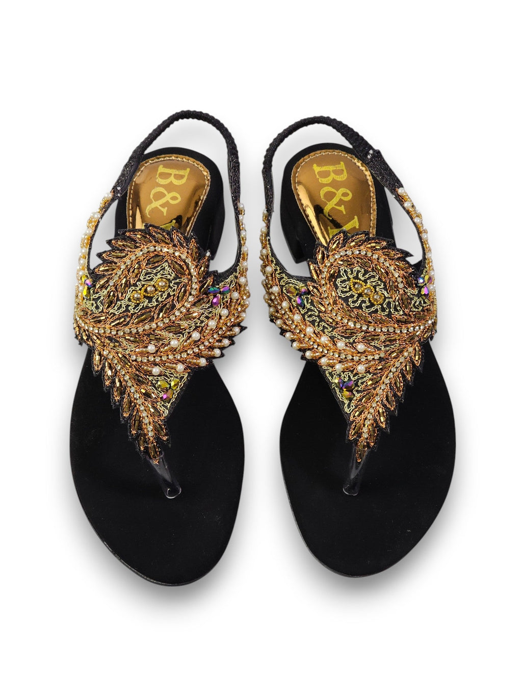 Aureda Black Block Heels Sandal - Bilwani & Yakoob