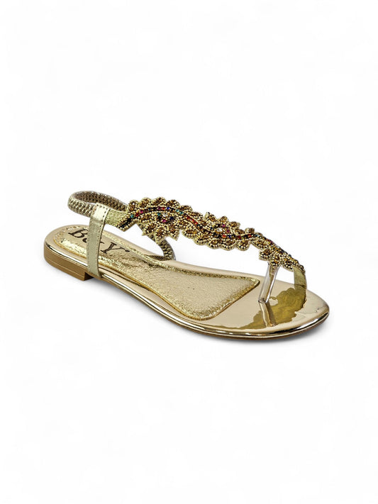 Nirelle Golden Flat Sandal