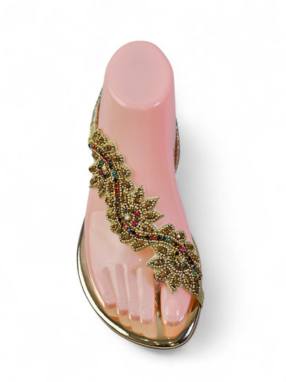 Nirelle Golden Flat Sandal