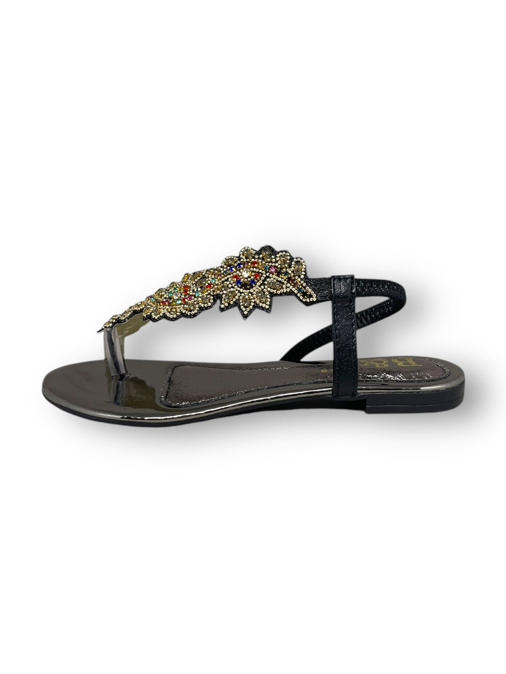 Nirelle Black Flat Sandal