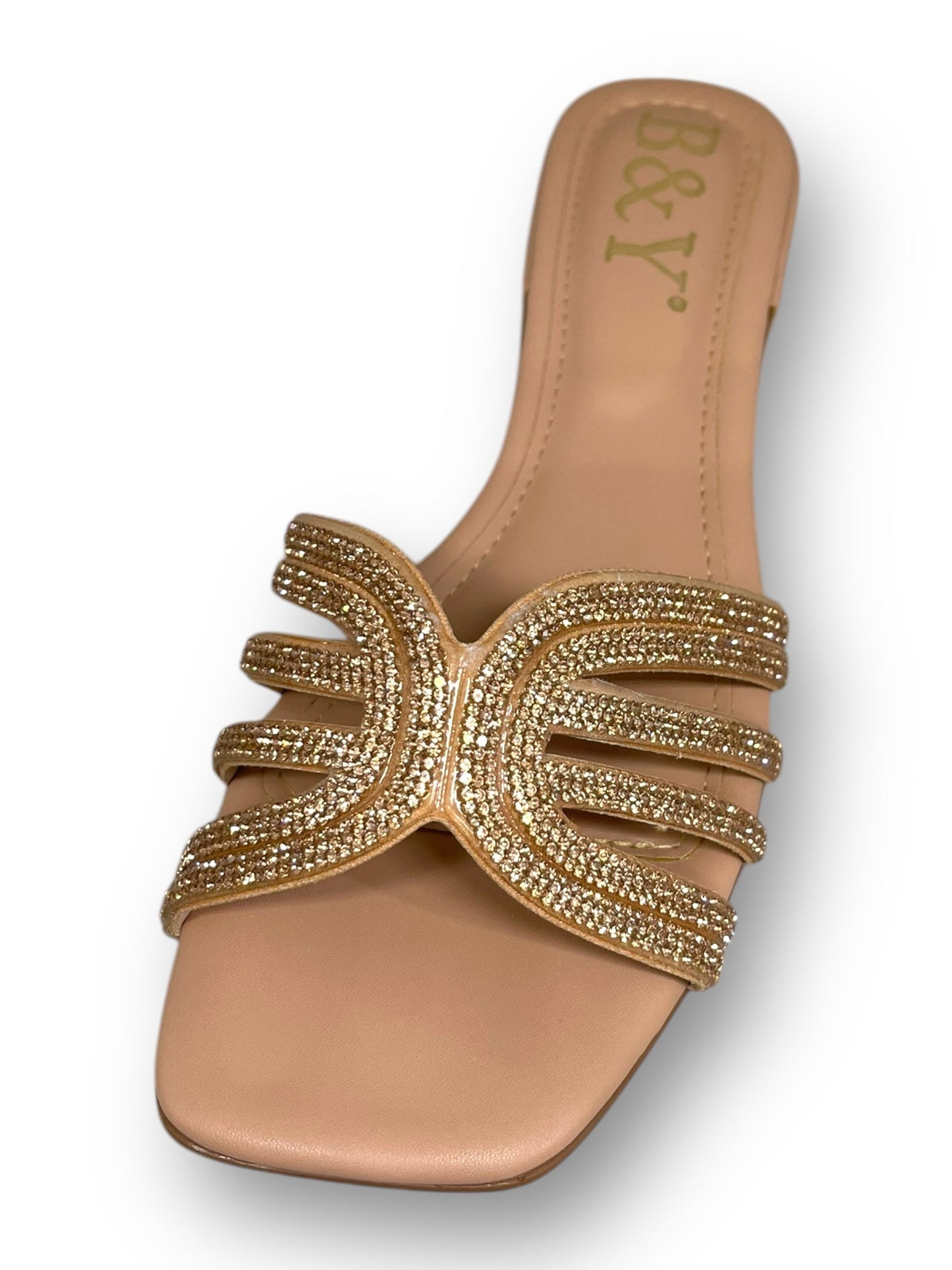 Fellora Pink Low Heel Slip-on Sandal