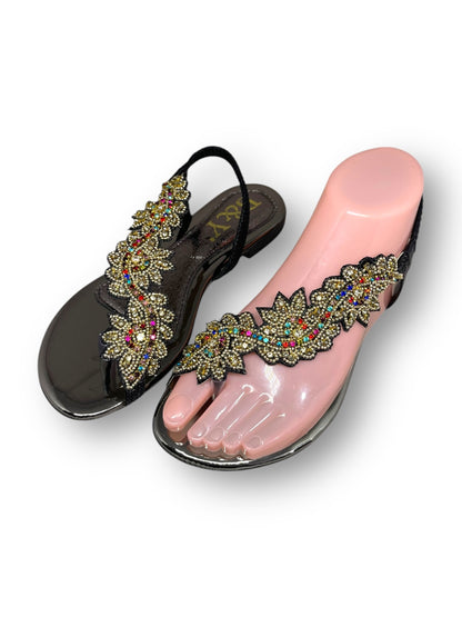 Nirelle Black Flat Sandal