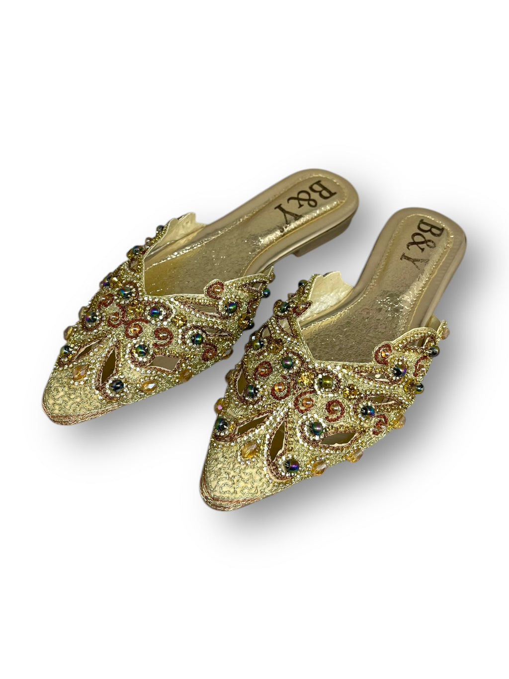 Serava Golden Flat Mule