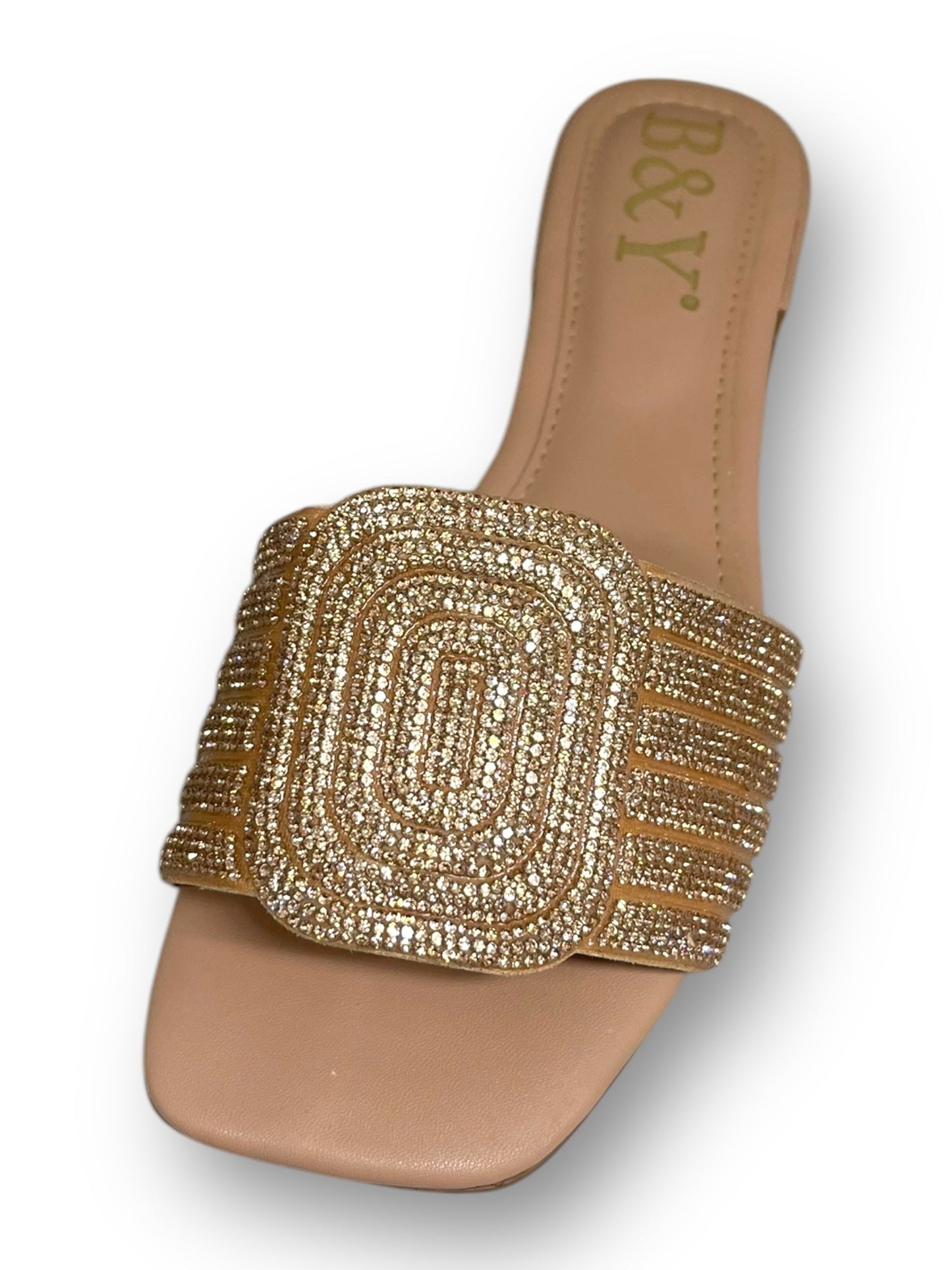 Ellune Pink Low Heel Slip-on Sandal