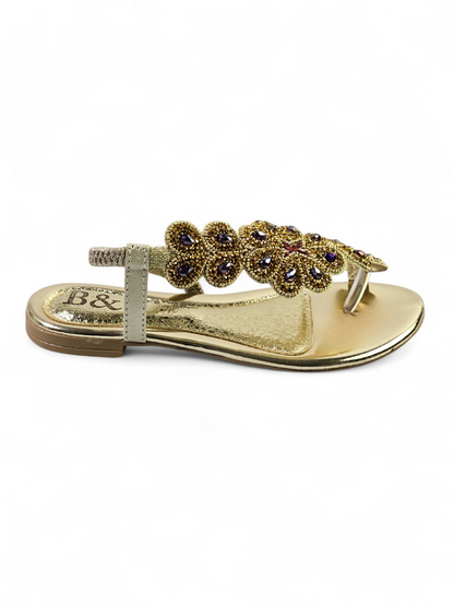 Horizon Golden Flat Sandal