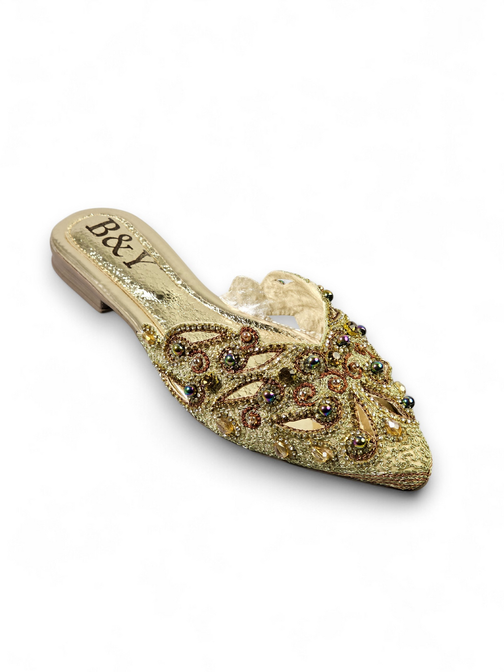 Serava Golden Flat Mule