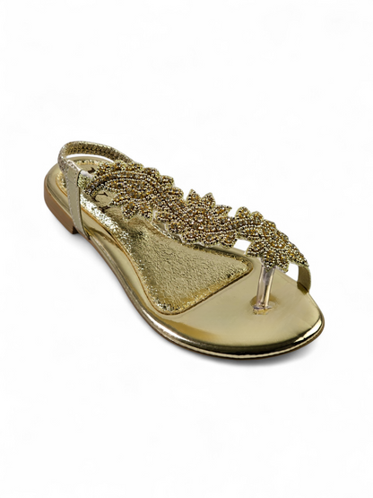Nirelle Golden Flat Sandal