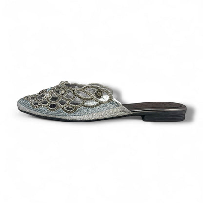 Roam Silver Flat Mule
