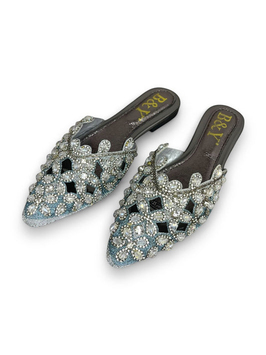 Flondra Silver Flat Mule