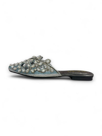 Flondra Silver Flat Mule