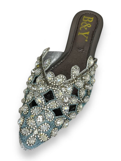 Flondra Silver Flat Mule