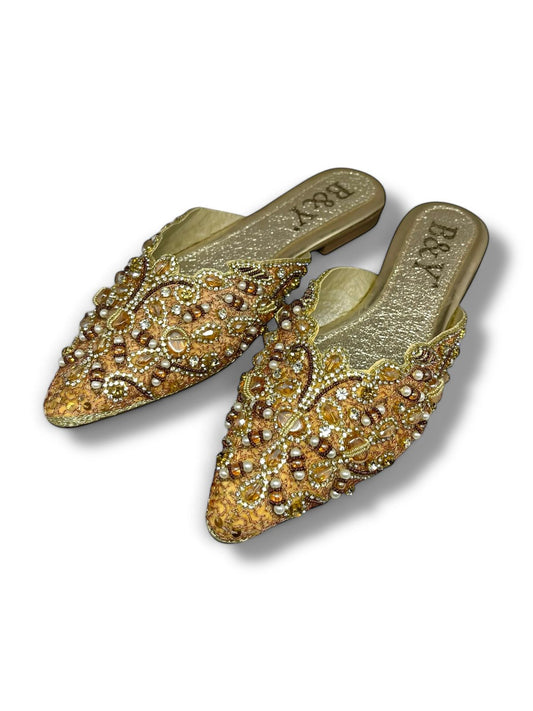 Beam Golden Flat Mule