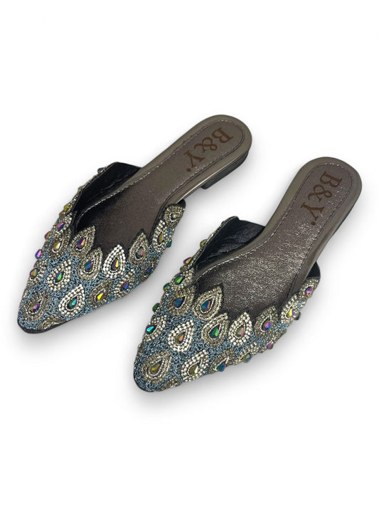 Olviera Black Flat Mule