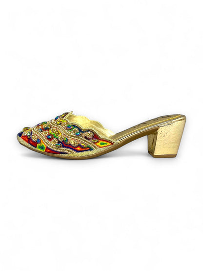 Stream Golden Mid Heel Mule