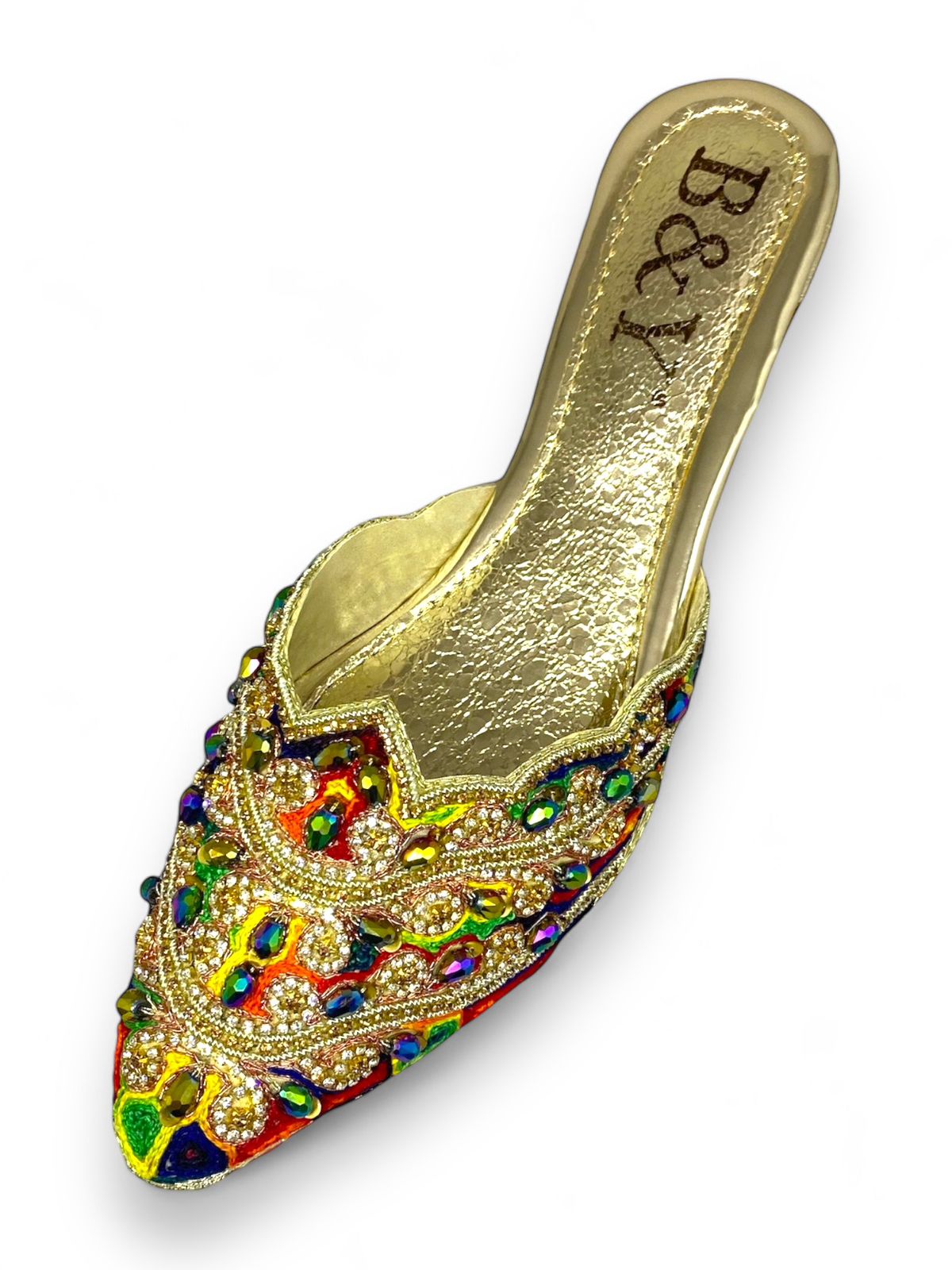 Stream Golden Mid Heel Mule