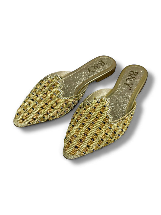 Essence Golden Flat Mule