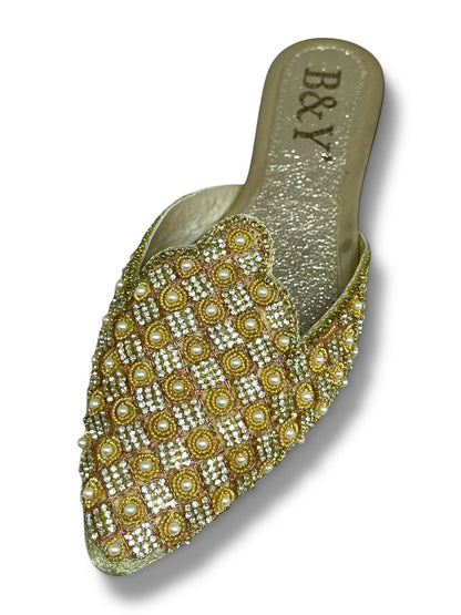 Whim Golden Flat Mule