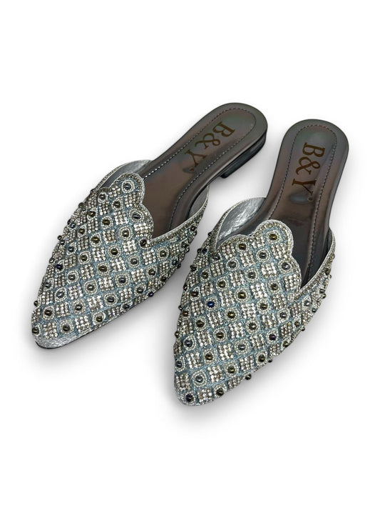 Whim Silver Flat Mule