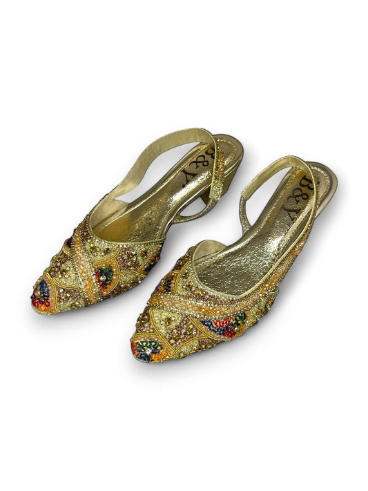 Step Golden Mid Heel Mule