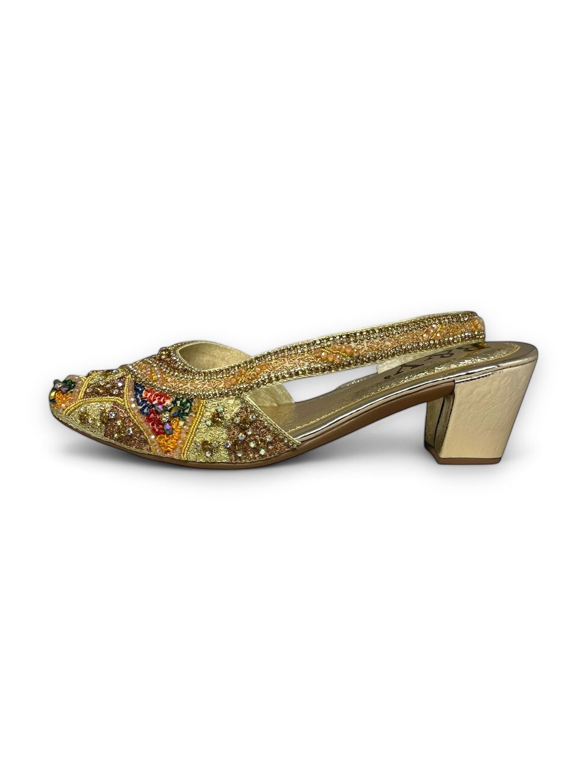 Step Golden Mid Heel Mule