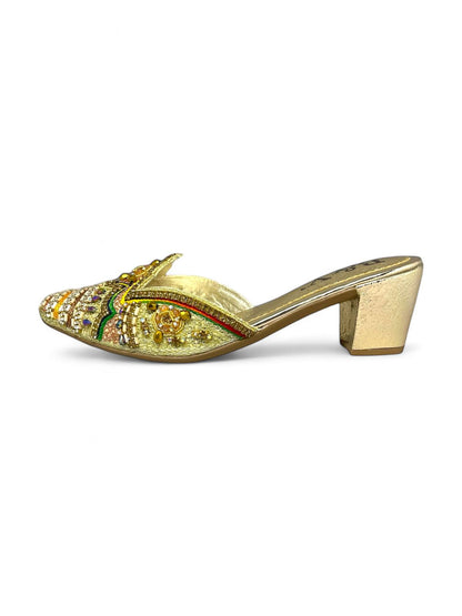 Play Golden Mid Heel Mule