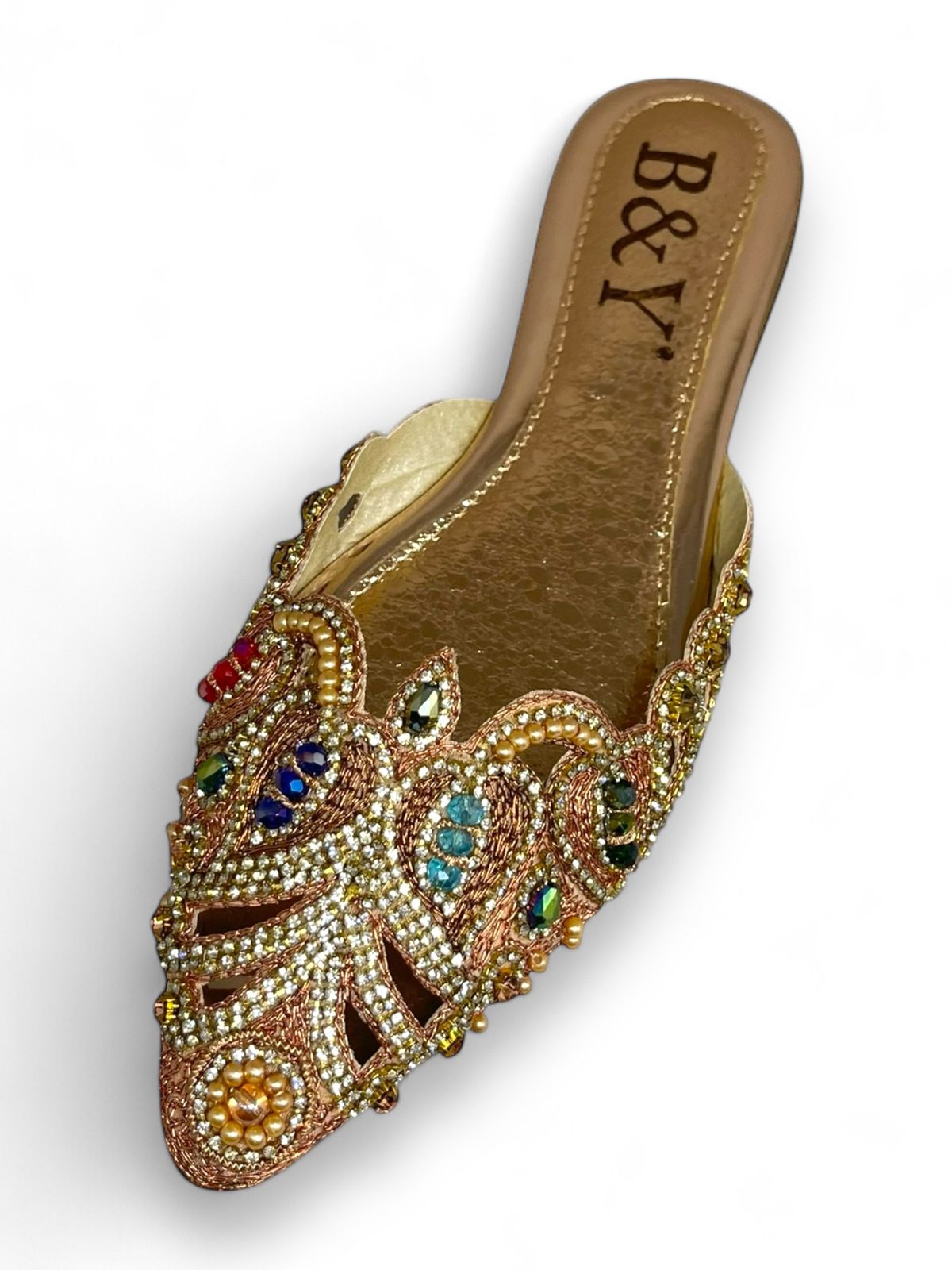 Tavira Bronze Flat Mule