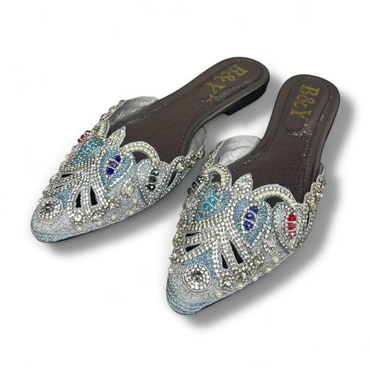 Tavira Silver Flat Mule