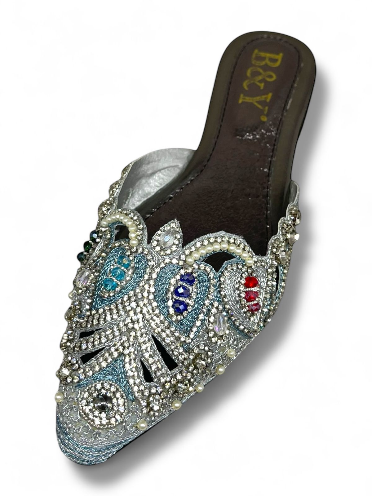 Tavira Silver Flat Mule