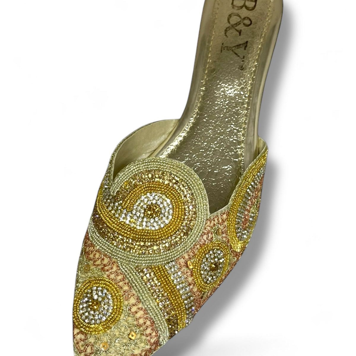 Atelier Golden Mid Heel Mule