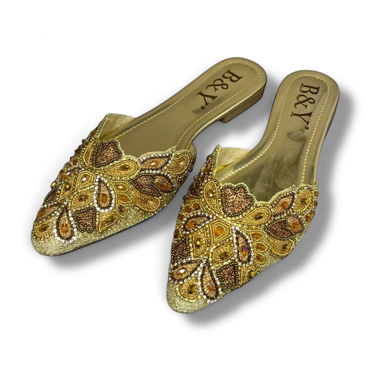 Whirl Golden Flat Mule