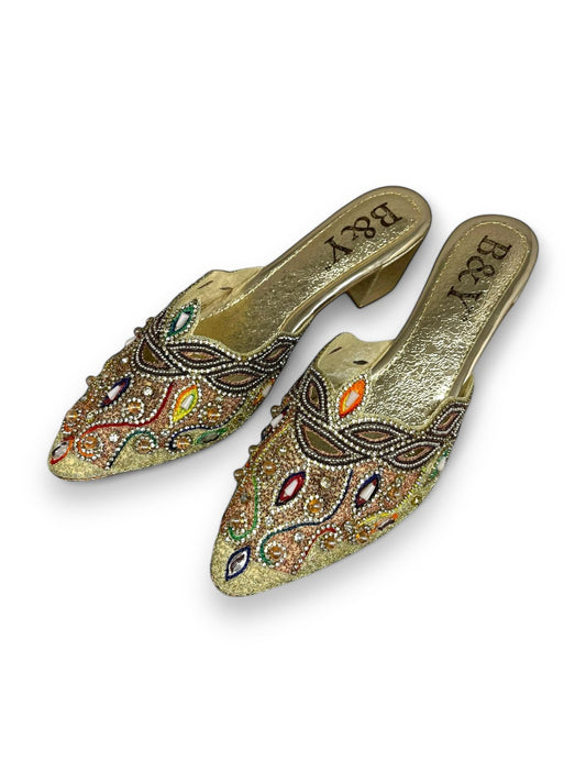 Motion Golden Mid Heel Mule