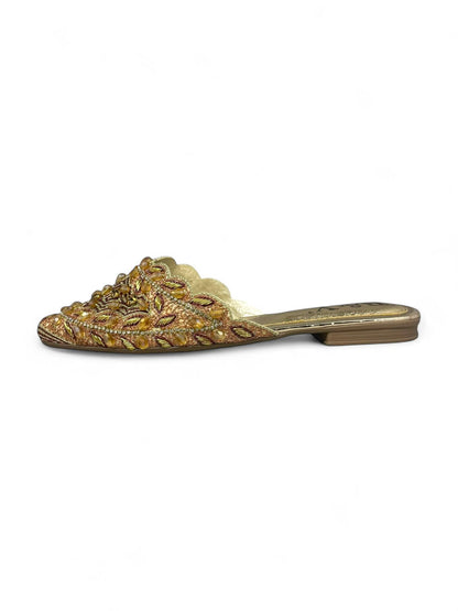 Flick Golden Flat Mule