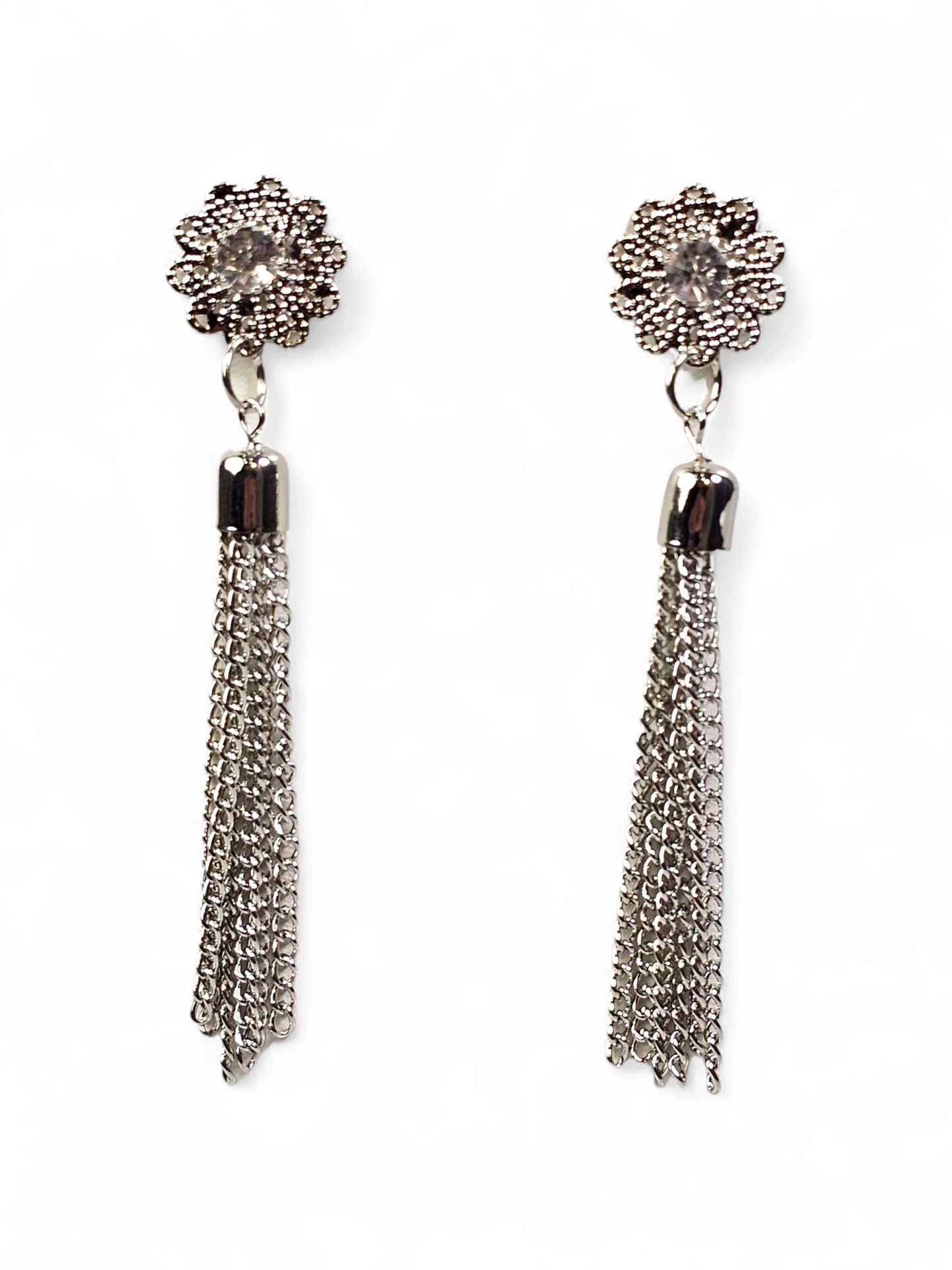 Flower Silver Earring