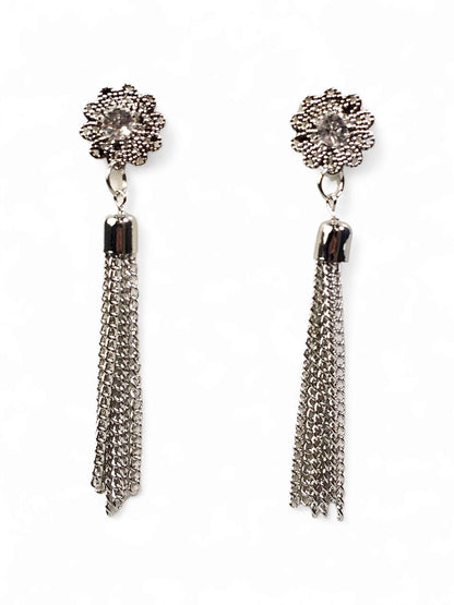 Flower Silver Earring