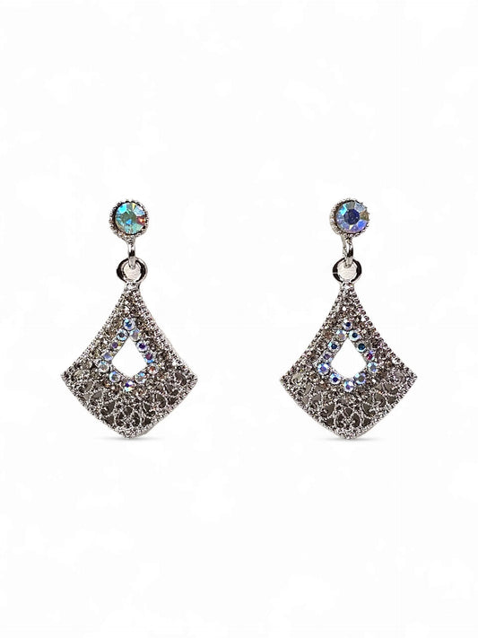 Festa Crystal Silver Earring