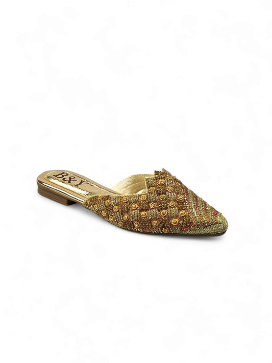 Swing Golden Flat Mule