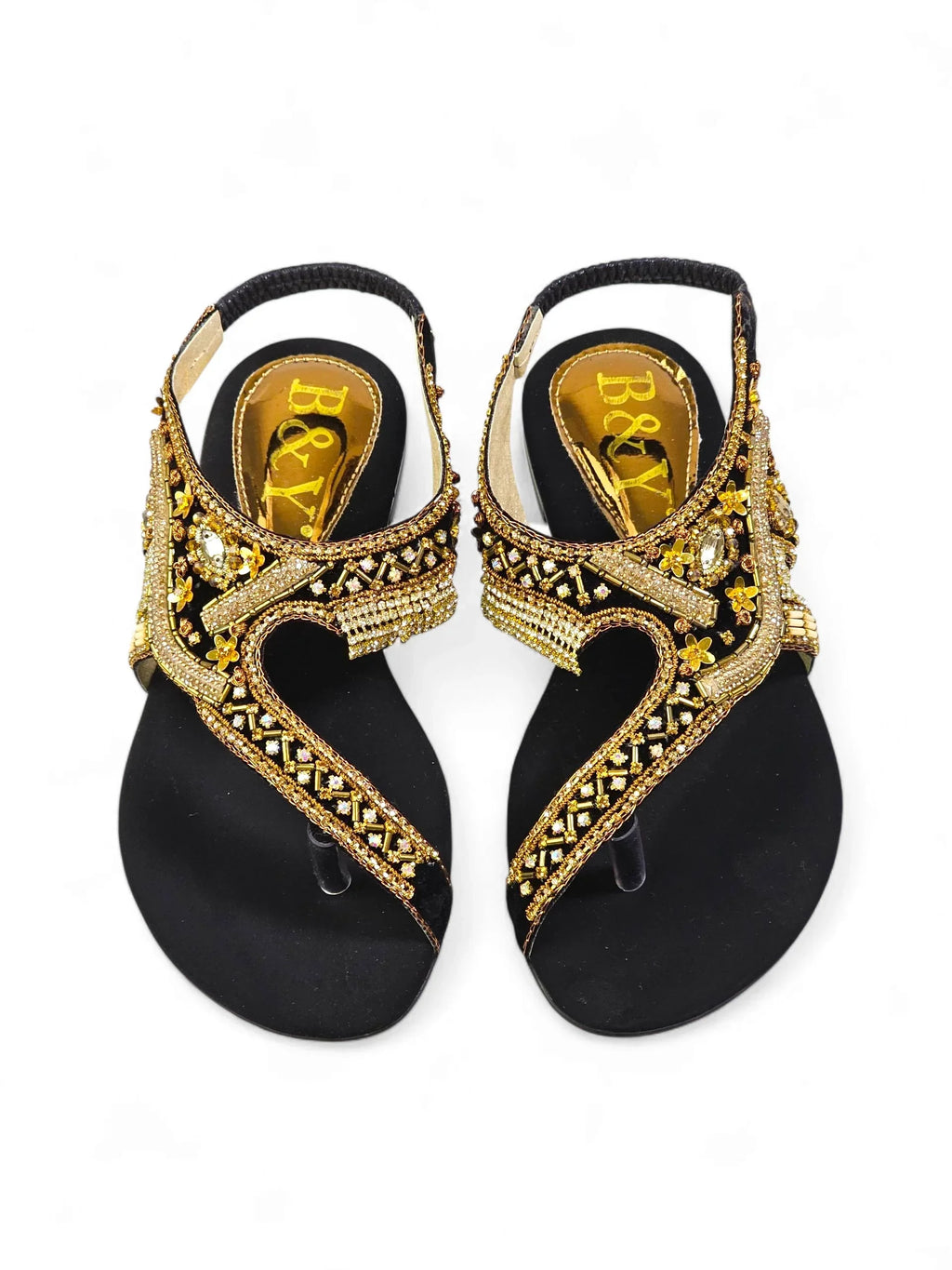 Quenelle Black Flat Sandal - Bilwani & Yakoob