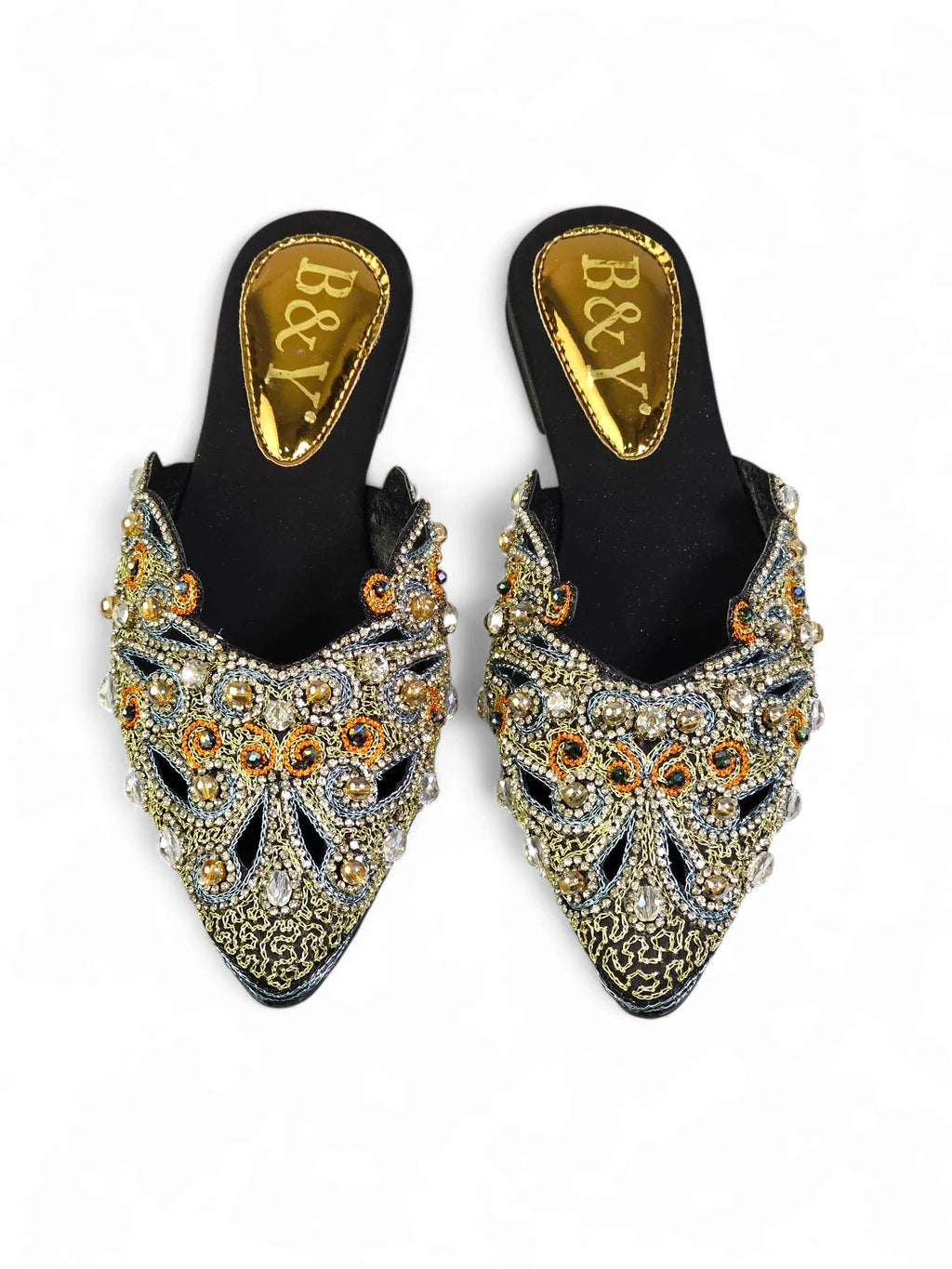 Serava Black Flat Mule